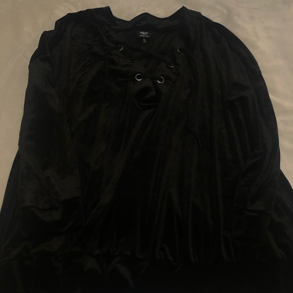Velour pullover